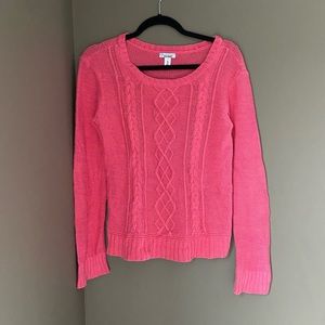 Pink old navy sweater